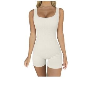 Womens Workout Onepiece Ribbed Yoga Bodycon Small 2 Pack